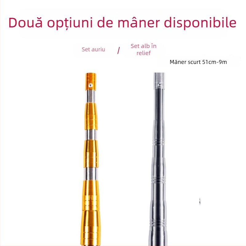 Racla de pescuit din oțel inoxidabil, telescopică, pentru îndepărtarea plantelor acvatice, cu cap de 8 sau 12 dinți; include cap de greblă și mâner pentru plasă.