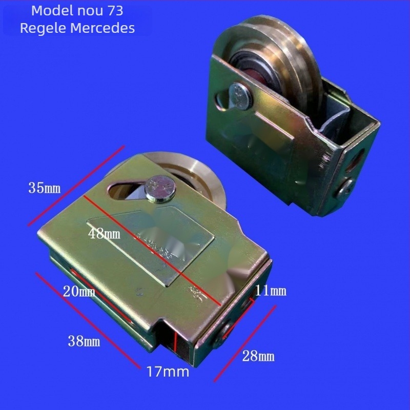 Rulment pentru ușă glisantă cu roată din nailon, model Baitaxuan 73, grosime perete 1 mm, stil Chinez Nou