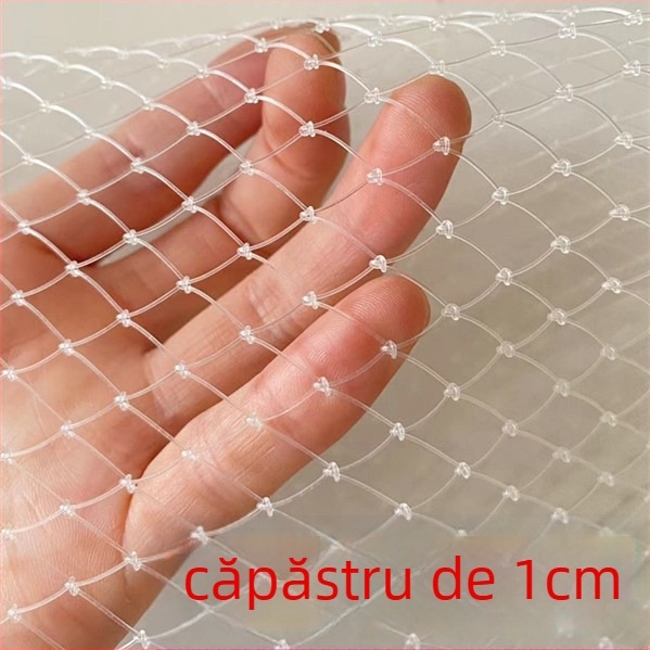 Plasă de pescuit pentru lansare, plasă din nylon lucrată manual, ochi de 1 cm, design adâncit, anti-cârlig