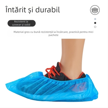 Coveruri de unică folosință pentru încălțăminte, din material textil nețesut respirabil, îngroșate, potrivire universală, protecție împotriva prafului