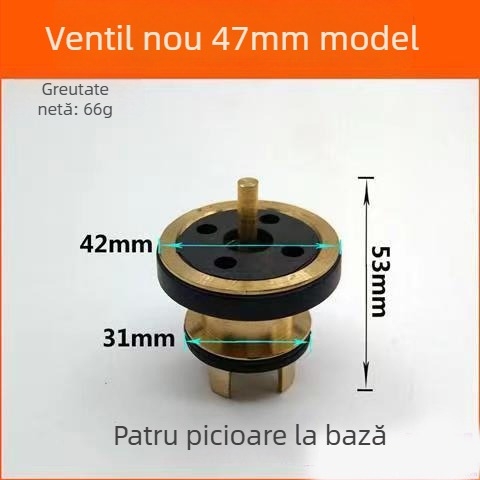 Accesorii pentru supapa de spălare unghiulară a toaletei — corp din cupru, întârziere a spălării, set de reparații, stil modern simplu