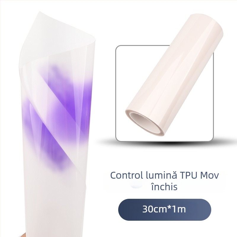 Folie pentru faruri auto: material - etichete; tip - folie pentru lumini; model transparent; montaj autoadeziv; personalizare disponibilă