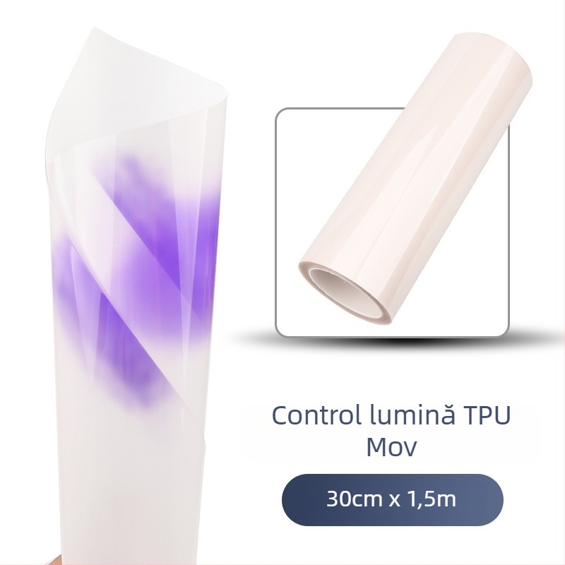 Folie pentru faruri auto: material - etichete; tip - folie pentru lumini; model transparent; montaj autoadeziv; personalizare disponibilă