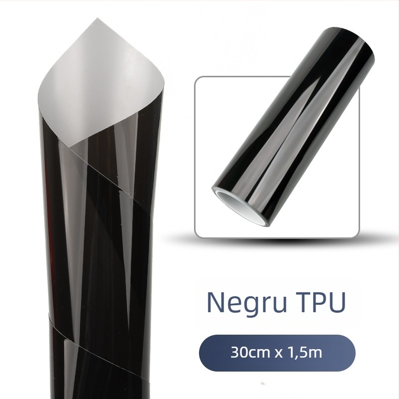 Folie pentru faruri auto: material - etichete; tip - folie pentru lumini; model transparent; montaj autoadeziv; personalizare disponibilă