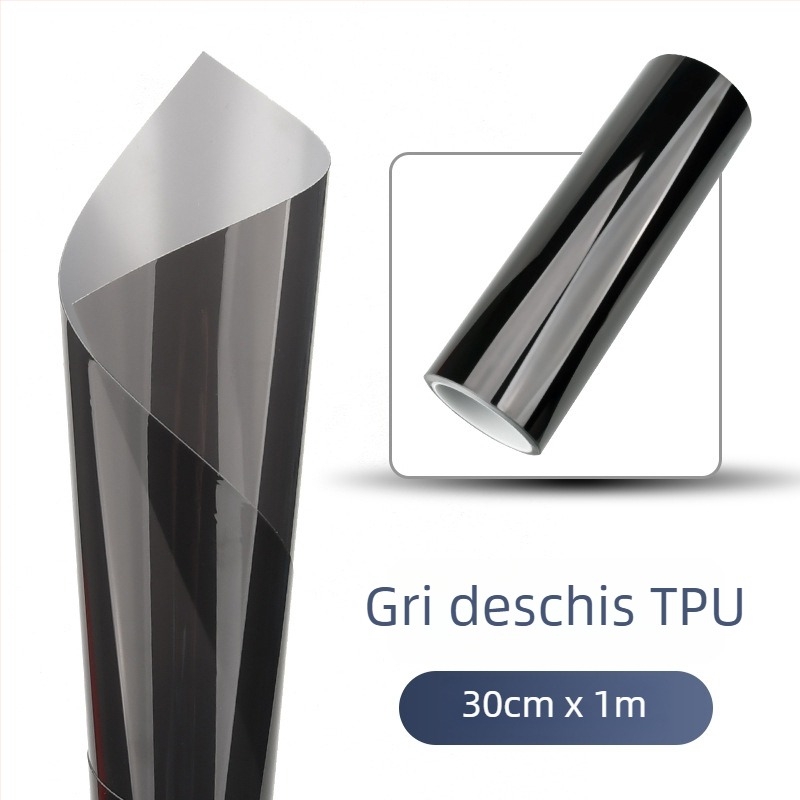 Folie pentru faruri auto: material - etichete; tip - folie pentru lumini; model transparent; montaj autoadeziv; personalizare disponibilă