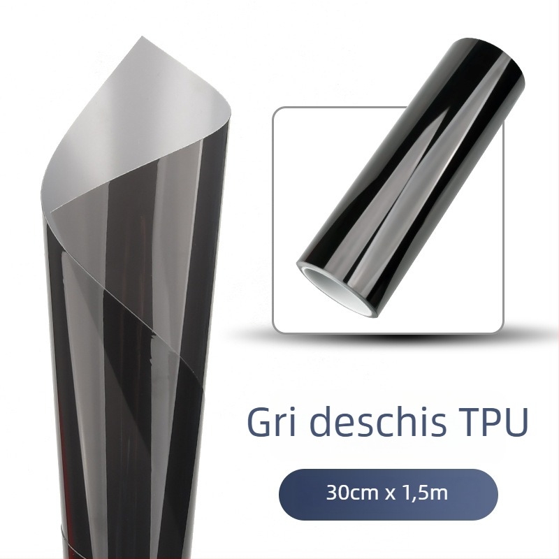 Folie pentru faruri auto: material - etichete; tip - folie pentru lumini; model transparent; montaj autoadeziv; personalizare disponibilă