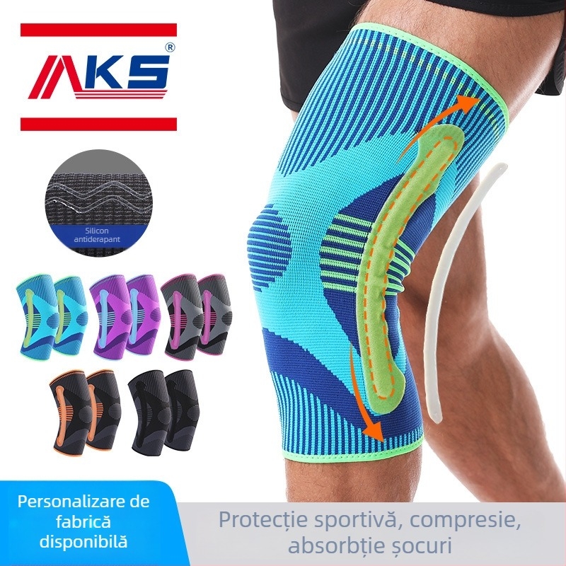 Genunchiere pentru adulți, silicon, amestec nylon-spandex-poliester, pentru alergare și drumeții