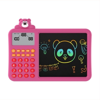 Mașină inteligentă de educație timpurie cu calculator oral și tablă de scriere pentru copii 4–6 ani — ecran LCD, baterie Li-ion reîncărcabilă, reacție tactilă interactivă