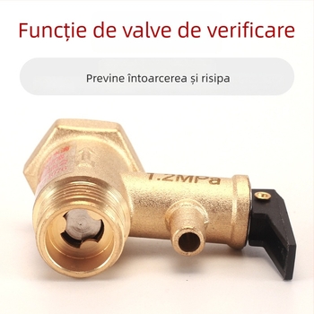Valvă de siguranță pentru boilerul electric de apă — cupru, Hongying, eliberare presiune, design modern minimalist
