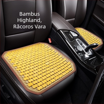 Perna de șezut pentru bancheta din spate – felii de bambus, pernă respirabilă de răcire, universală pentru toate anotimpurile, brand Ming che zhi bao