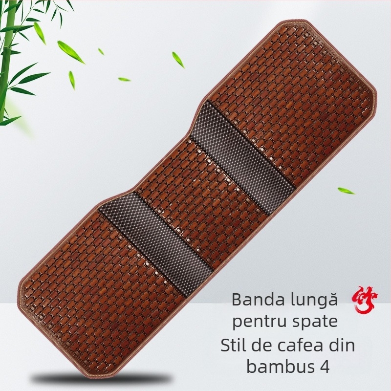 Perna de șezut pentru bancheta din spate – felii de bambus, pernă respirabilă de răcire, universală pentru toate anotimpurile, brand Ming che zhi bao