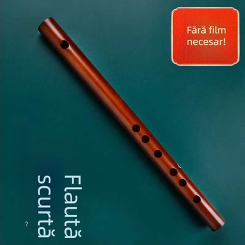 Flaută piccolo, corp din bambus, modelul 200, pentru începători, include husă din flanelă.