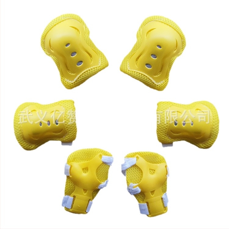 Set de protecție pentru copii, 6 piese, pentru role skating, protecții pentru palmă, încheietură, cot și genunchi; pentru copii; brand Super Cool; ambalaj: 100 seturi