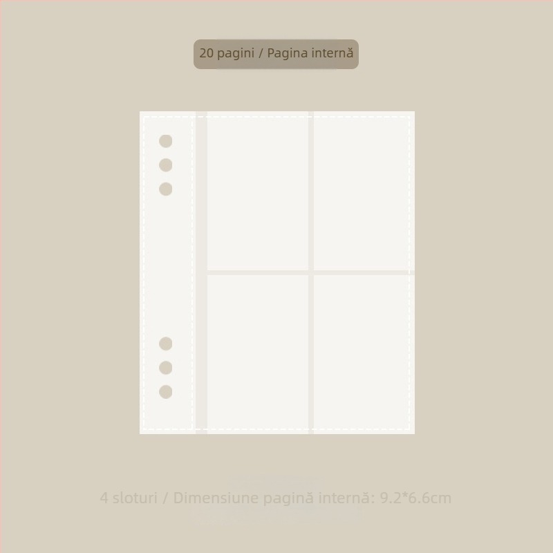 Album foto PU, copertă PU, design cu foi libere, album foto obișnuit, fără logo imprimat