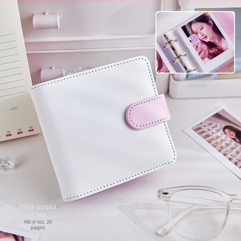 Album foto PU, copertă PU, design cu foi libere, album foto obișnuit, fără logo imprimat
