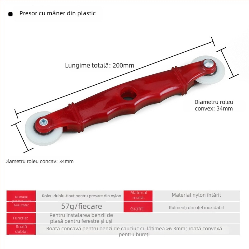 Instrument pentru înlocuirea plasei ferestrei, aliaj de aluminiu, bandă de presare, unealtă cu cârlig, bandă adezivă pentru plasă, plasă cu model diamant
