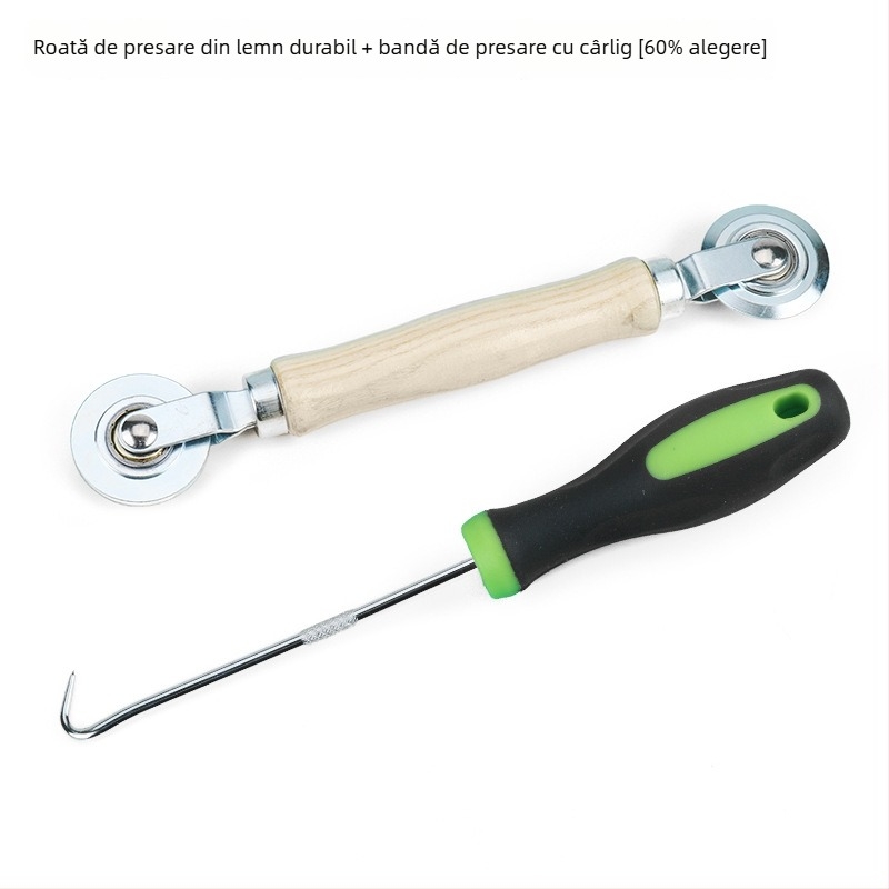 Instrument pentru înlocuirea plasei ferestrei, aliaj de aluminiu, bandă de presare, unealtă cu cârlig, bandă adezivă pentru plasă, plasă cu model diamant