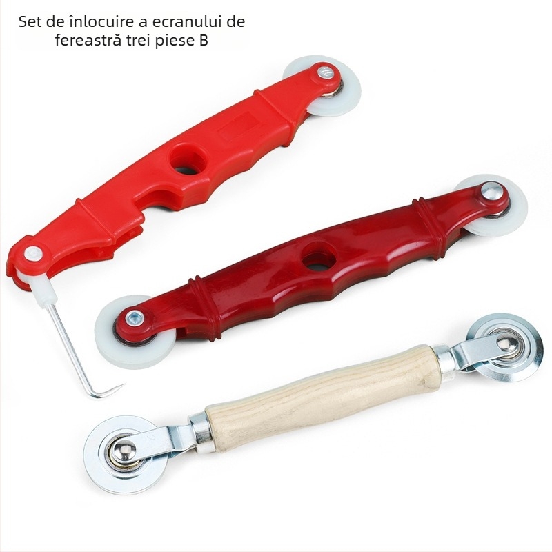 Instrument pentru înlocuirea plasei ferestrei, aliaj de aluminiu, bandă de presare, unealtă cu cârlig, bandă adezivă pentru plasă, plasă cu model diamant