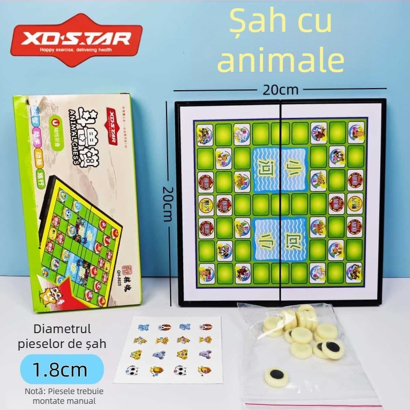 Set magnetic cu mai multe jocuri de șah pentru familie (Material: plastic + magnet; Brand: Star; Vârsta: 7–14 ani; Potrivit pentru familie; Funcție: atracție magnetică)