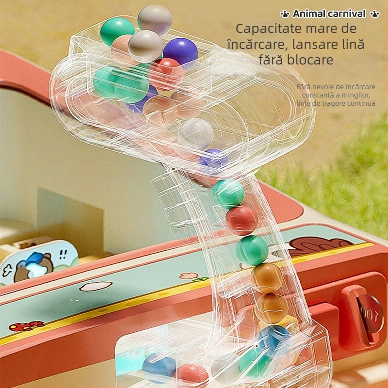 Mașină electrică cu mingi pentru copii, construcție din plastic, jucărie educativă pentru 4–14 ani, dezvoltă gândirea logică, concentrarea și interacțiunea părinte-copil.