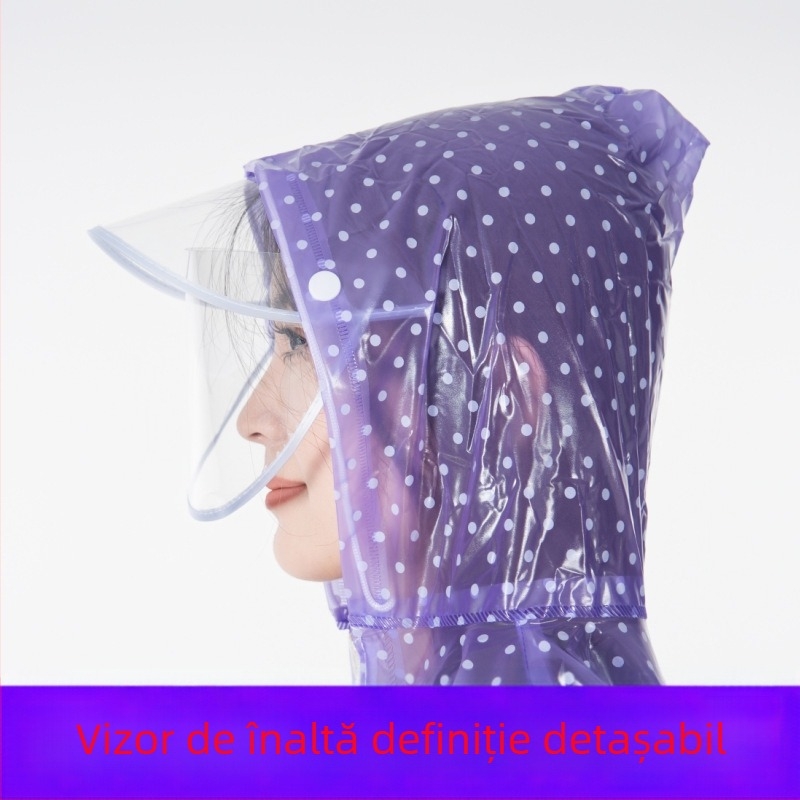 Set de palton și pantaloni de ploaie PVC, cusături cu adeziv PVC, material gros, 700 g, pentru o singură persoană