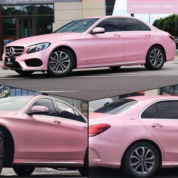 Autocolant pentru caroserie, film electro-optic metal color-change, acoperire completă a vehiculului, personalizabil, tip autoadeziv