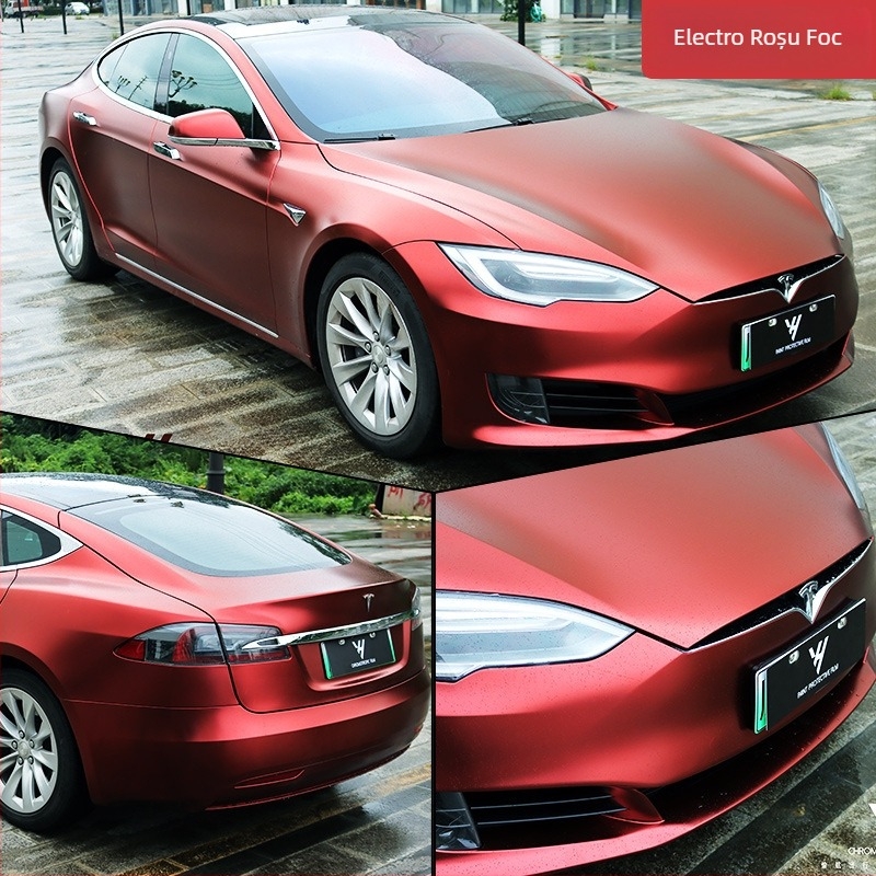 Autocolant pentru caroserie, film electro-optic metal color-change, acoperire completă a vehiculului, personalizabil, tip autoadeziv