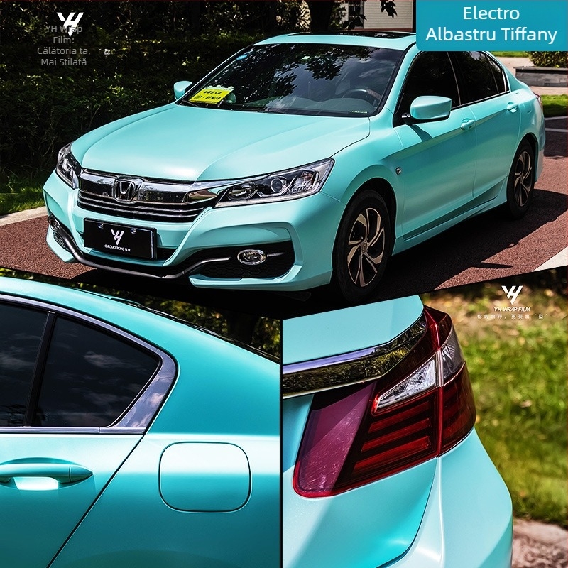 Autocolant pentru caroserie, film electro-optic metal color-change, acoperire completă a vehiculului, personalizabil, tip autoadeziv