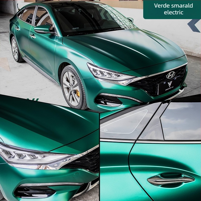 Autocolant pentru caroserie, film electro-optic metal color-change, acoperire completă a vehiculului, personalizabil, tip autoadeziv