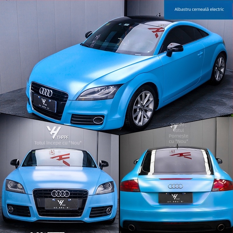 Autocolant pentru caroserie, film electro-optic metal color-change, acoperire completă a vehiculului, personalizabil, tip autoadeziv