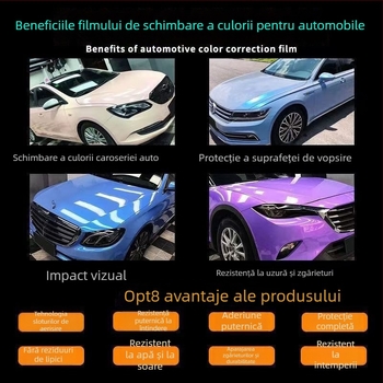 Autocolant complet pentru mașină din PVC cu model fibră de carbon, montaj cu adeziv, potrivit pentru mașină, motocicletă, vehicul electric și oglindă retrovizoare