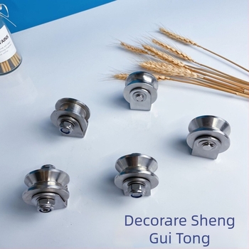 Rulment din oțel inoxidabil 304, roată cu rulmenți fixă pentru ușă glisantă, tip V HU, pe șină de ridicare