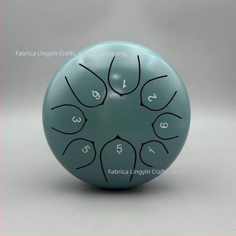 Tambur cu limbă din oțel carbon, 8 tonuri, modelul 6-8-8, pentru copii și meditație