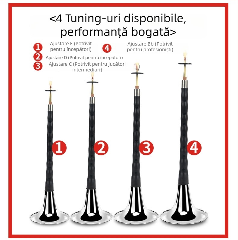 Suona - Ebony suona model, instrument din lemn, origine China, ambalaj carton