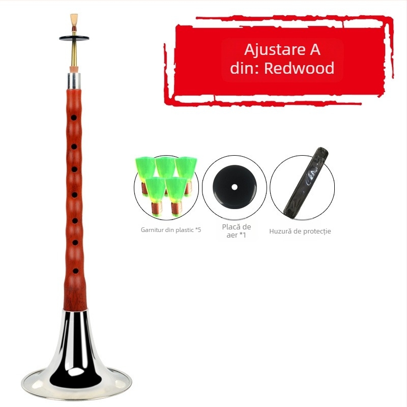 Suona - Ebony suona model, instrument din lemn, origine China, ambalaj carton