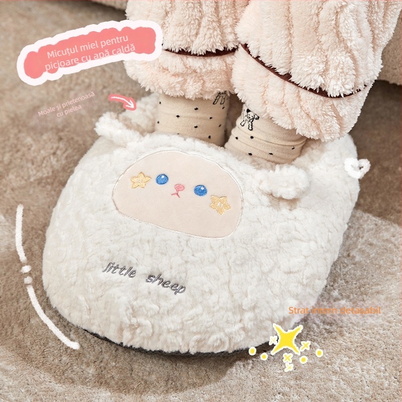 Sticlă de apă fierbinte reîncărcabilă pentru picioare, 220V, 450W, PVC, model DB-7845