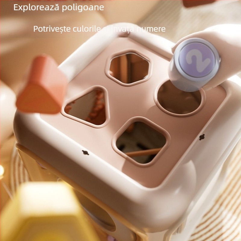 Jucărie tambur de mână pentru bebeluși — Poliedru cu șapte fețe, Recunoaștere vocală, Educație muzicală timpurie