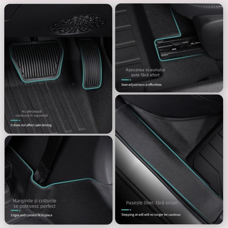 Covorașe de podea pentru interiorul mașinii, Material: TPE / Cauciuc artificial, Brand: Zeyang, Potrivite pentru autoturism special