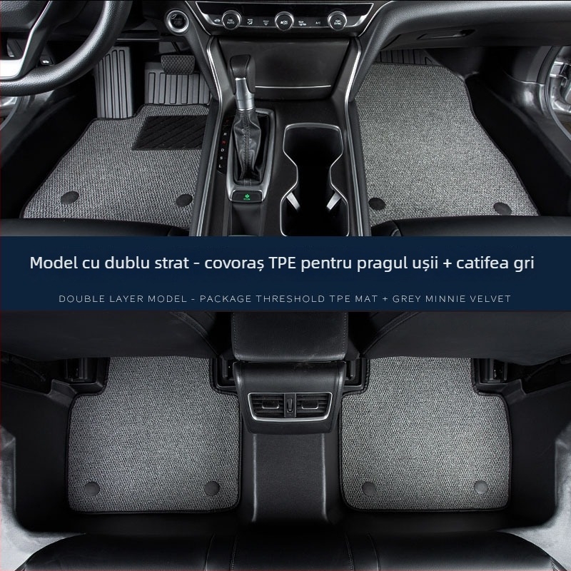 Covorașe de podea pentru interiorul mașinii, Material: TPE / Cauciuc artificial, Brand: Zeyang, Potrivite pentru autoturism special