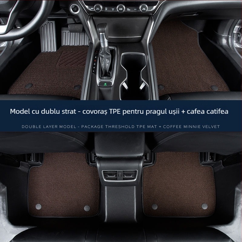 Covorașe de podea pentru interiorul mașinii, Material: TPE / Cauciuc artificial, Brand: Zeyang, Potrivite pentru autoturism special