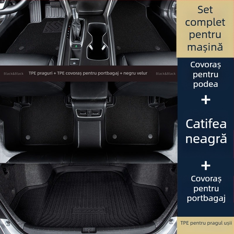 Covorașe de podea pentru interiorul mașinii, Material: TPE / Cauciuc artificial, Brand: Zeyang, Potrivite pentru autoturism special