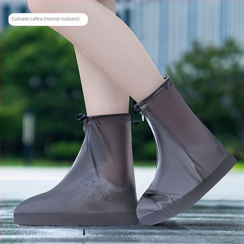 Capace pentru încălțăminte din PVC, reutilizabile, impermeabile, antiderapante, rezistente la uzură, cu design îngroșat