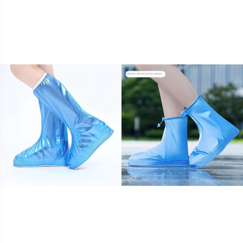 Capace pentru încălțăminte din PVC, reutilizabile, impermeabile, antiderapante, rezistente la uzură, cu design îngroșat