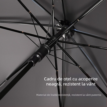 Umbrelă pentru copii cu deschidere automată, cadru din 8 spițe de fier, copertă din vinil, țesătură 190T, mâner lung, imprimare logo, personalizare