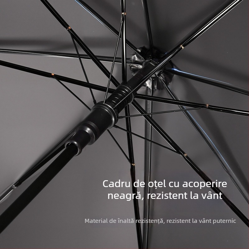 Umbrelă pentru copii cu deschidere automată, cadru din 8 spițe de fier, copertă din vinil, țesătură 190T, mâner lung, imprimare logo, personalizare