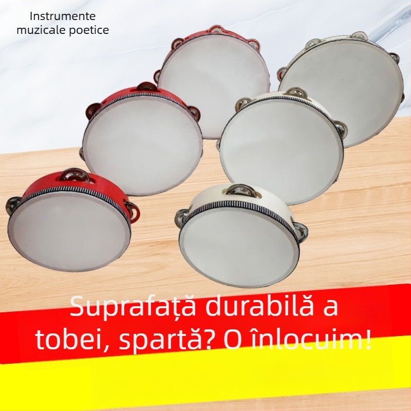 Tamburin de mână - clopoțel Poetic Musical Instrument, Material: Altul, Pentru instrumente muzicale
