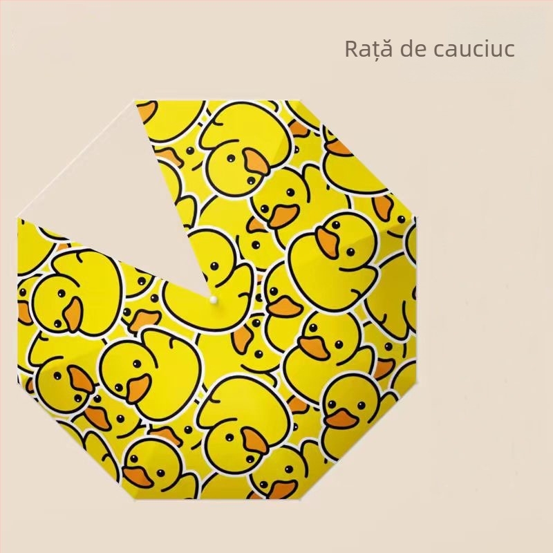 Umbrelă pentru copii cu cadru din fibre cu 8 brațe, tijă din aluminiu, mâner din lemn, deschidere manuală