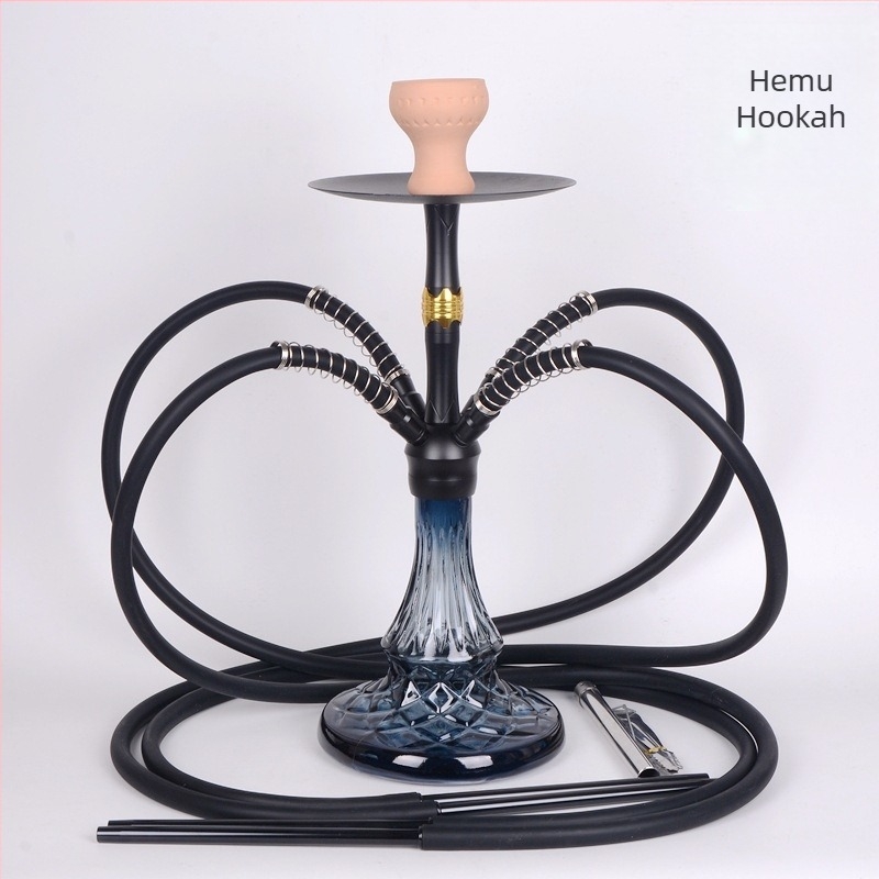 Narghilea din aliaj de aluminiu, Hemu 6002, minimalist modern, personalizare logo disponibil