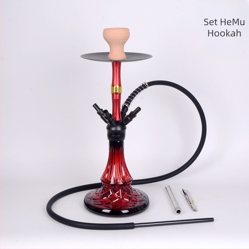 Narghilea din aliaj de aluminiu, Hemu 6002, minimalist modern, personalizare logo disponibil