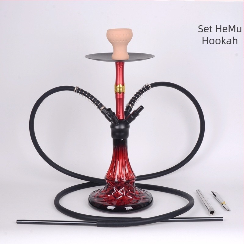 Narghilea din aliaj de aluminiu, Hemu 6002, minimalist modern, personalizare logo disponibil